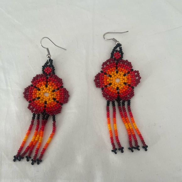 Set of Beaded Earrings (2 pairs) - Picture 2 of 2